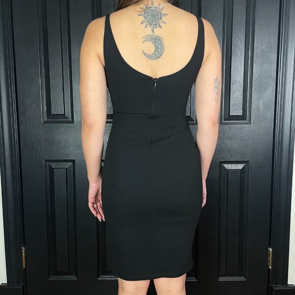 Lulus Iconic Moment Black Bodycon Midi Dress - Picture 4 of 5